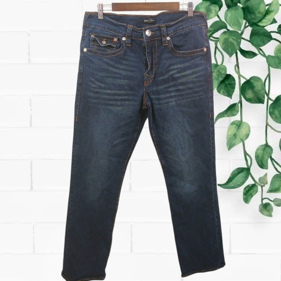 True Religion Ricky Relaxed Fit Flap Pocket Jeans 33 Waist - Picture 1 of 11